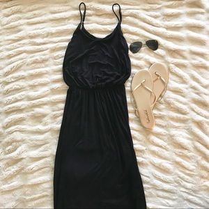 Nordstrom Black Knit Maxi Dress